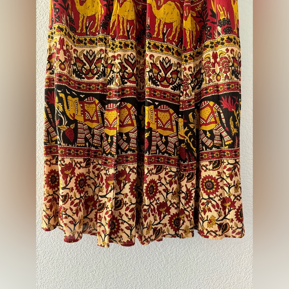 Raga Elephant & Camel Boho Skirt - image 3